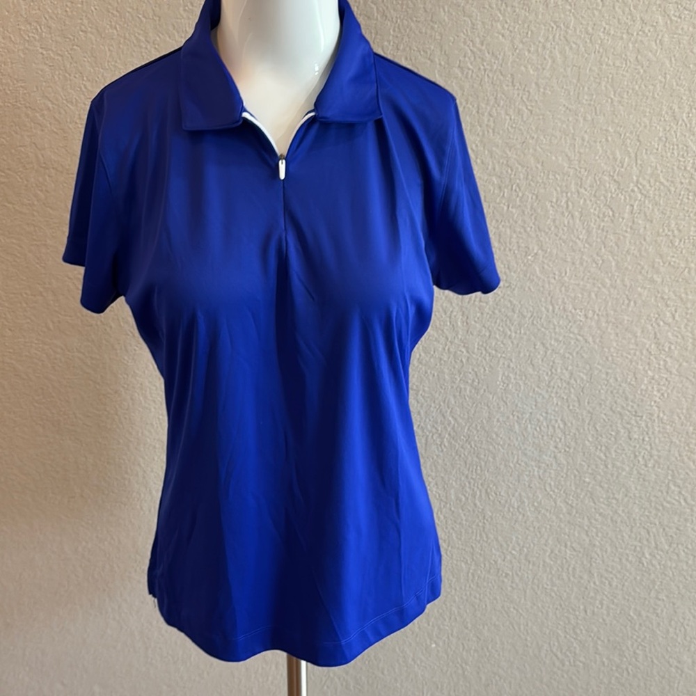 Women's Blue‎ Polo Shirt women’s medium